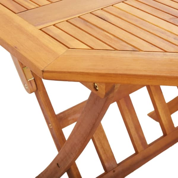 Foldbart havebord 135 x 85 x 75 cm massivt akacietræ - Havebord - Haveborde - Home & Living
