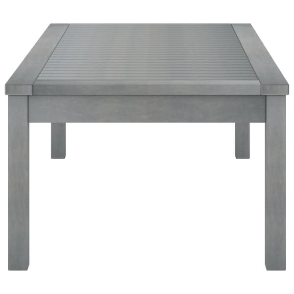Sofabord 100x50x33 cm massivt akacietræ grå - Havesofabord - Havesofaborde - Home & Living