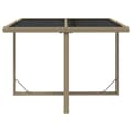 Miniatyrbillede 4 af 8: Havebord 109x107x74 cm polyrattan og glas beige - Havebord - Haveborde - Home & Living
