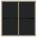 Miniatyrbillede 6 af 8: Havebord 109x107x74 cm polyrattan og glas beige - Havebord - Haveborde - Home & Living