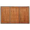 Pikkukuva 6 / 8: Puutarhapöytä puinen pöytälevy harmaa 150x90x75 cm polyrottinki - Puutarhakalusteet - Terassikalusteet - Home & Living