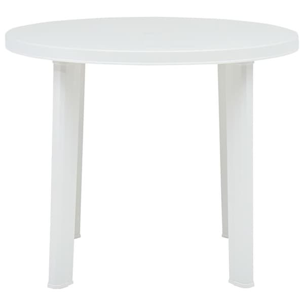 Puutarhapöytä valkoinen 89 cm muovi - Puutarhapöytä - Puutarhapöydät - Home & Living