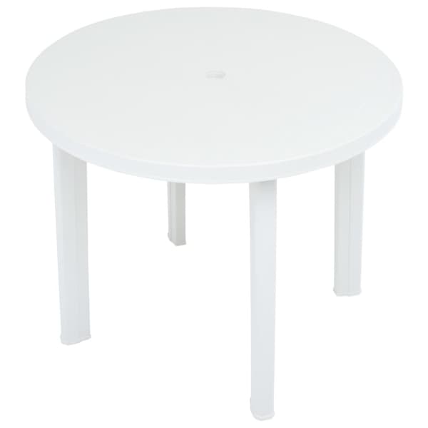 Puutarhapöytä valkoinen 89 cm muovi - Puutarhapöytä - Puutarhapöydät - Home & Living