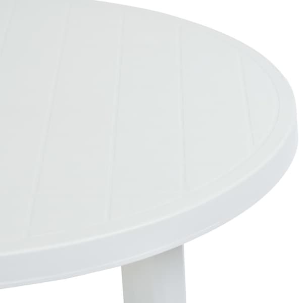 Puutarhapöytä valkoinen 89 cm muovi - Puutarhapöytä - Puutarhapöydät - Home & Living