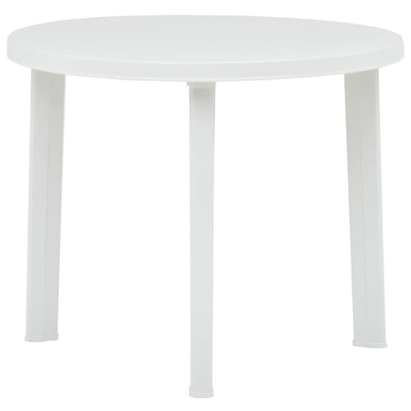 Puutarhapöytä valkoinen 89 cm muovi - Puutarhapöytä - Puutarhapöydät - Home & Living