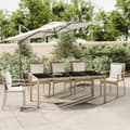 Miniatyrbillede 2 af 7: Havebord med glasbordplade polyrattan og hærdet glas beige - Havebord Med Glastop - Haveborde Med Glastoppe - Home & Living
