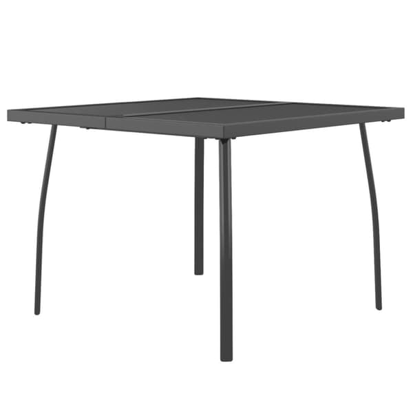 Havebord 100x100x72 cm stål og meshstof antracitgrå - Havebord - Haveborde - Home & Living