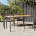 Miniatyrbillede 2 af 7: Havebord 150x90x75 cm polyrattan og akacietræ grå - Havebord - Haveborde - Home & Living