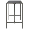 Miniatyrbillede 5 af 7: Barbord med glasplade 180x70x110 cm polyrattan grå - Barbord - Barborde - Home & Living
