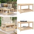 Miniatyrbillede 1 af 9: Havebord 82,5x50,5x45 cm massivt fyrretræ - Havebord - Haveborde - Home & Living