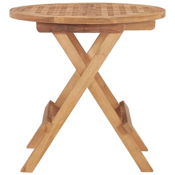 Foldbart havebord 50x50x50 cm massivt teaktræ - Havebord - Haveborde - Home & Living