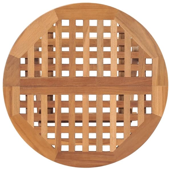Foldbart havebord 50x50x50 cm massivt teaktræ - Havebord - Haveborde - Home & Living