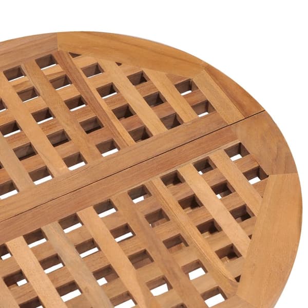 Foldbart havebord 50x50x50 cm massivt teaktræ - Havebord - Haveborde - Home & Living