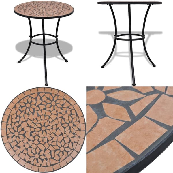 Bistrobord 60 cm mosaik terracotta - Havebord - Haveborde - Home & Living