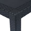 Miniatyrbillede 4 af 6: Havebord 220 x 90 x 72 cm plastik rattanlook antracitgrå - Havebord - Haveborde - Home & Living