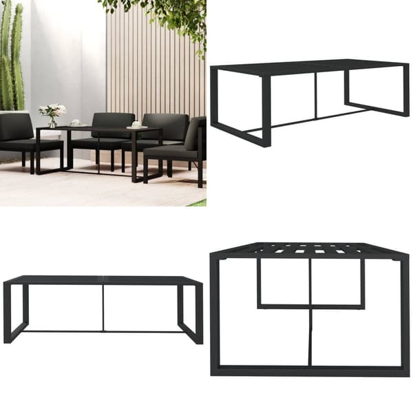 Ulkoruokapöytä antrasiitti 120x60x66 cm alumiini - Ulkoruokapöytä - Ulkoruokapöydät - Home & Living