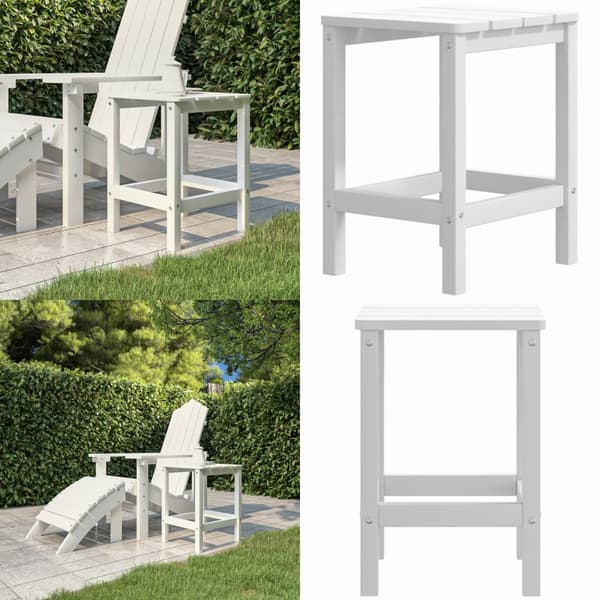 Adirondack bord vit 38x38x46 cm HDPE - Bord - Plastbord - Home & Living