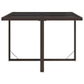 Miniatyrbillede 5 af 8: Havebord 109x107x74 cm polyrattan og glas brun - Havebord - Haveborde - Home & Living