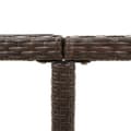 Miniatyrbillede 7 af 8: Havebord 109x107x74 cm polyrattan og glas brun - Havebord - Haveborde - Home & Living