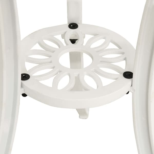 Havebord 62x62x65 cm støbt aluminium hvid - Havebord - Haveborde - Home & Living