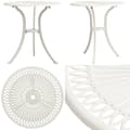 Miniatyrbillede 1 af 7: Havebord 62x62x65 cm støbt aluminium hvid - Havebord - Haveborde - Home & Living