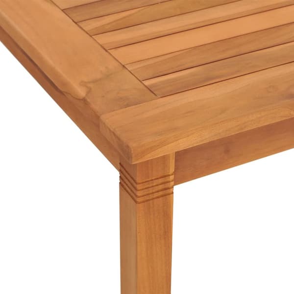 Havebord 150x90x75 cm massivt teaktræ - Spisebord - Spiseborde - Home & Living