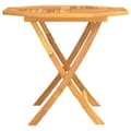 Miniatyrbild 5 av 9: Hopfällbart trädgårdsbord 85x85x76 cm massiv teak - Matbord - Trädgårdsbord - Home & Living