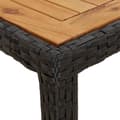 Miniatyrbillede 6 af 7: Havebord 190x90x75 cm polyrattan og akacietræ sort - Havebord - Haveborde - Home & Living