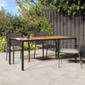 Miniatyrbillede 2 af 7: Havebord 190x90x75 cm polyrattan og akacietræ sort - Havebord - Haveborde - Home & Living