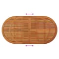 Miniatyrbillede 8 af 10: Havebord 200x100x75 cm massivt eukalyptustræ - Havebord - Haveborde - Home & Living