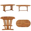 Miniatyrbillede 1 af 10: Havebord 200x100x75 cm massivt eukalyptustræ - Havebord - Haveborde - Home & Living