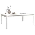 Miniatyrbillede 5 af 9: Havebord 121x82,5x45 cm massivt fyrretræ hvid - Havebord - Haveborde - Home & Living