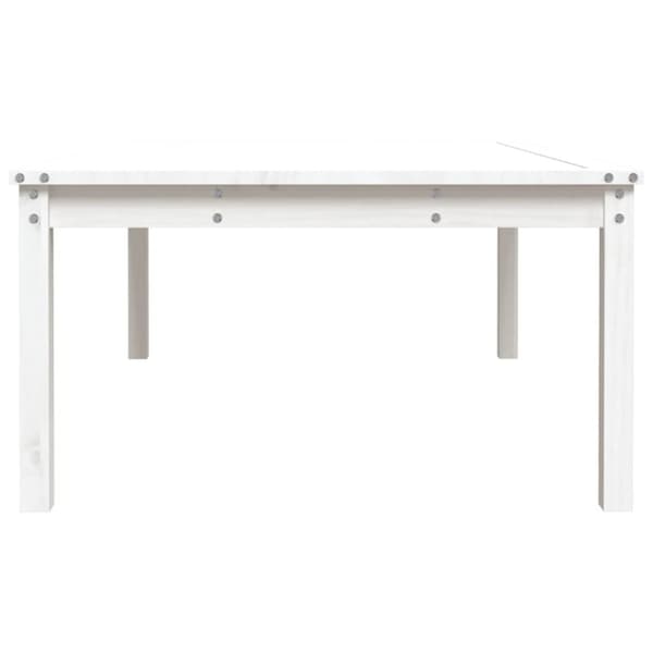 Havebord 121x82,5x45 cm massivt fyrretræ hvid - Havebord - Haveborde - Home & Living