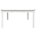 Miniatyrbillede 7 af 9: Havebord 121x82,5x45 cm massivt fyrretræ hvid - Havebord - Haveborde - Home & Living