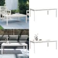Miniatyrbillede 1 af 9: Havebord 121x82,5x45 cm massivt fyrretræ hvid - Havebord - Haveborde - Home & Living