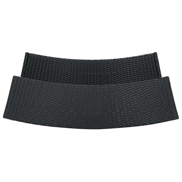 Barbord til haven 120x55x110 cm polyrattan sort - Barbord - Barborde - Home & Living