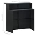 Miniatyrbillede 9 af 10: Barbord til haven 120x55x110 cm polyrattan sort - Barbord - Barborde - Home & Living