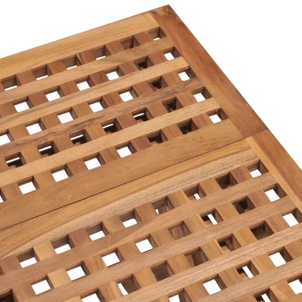 foldbart havebord 50x50x50 cm massivt teaktræ