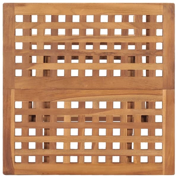 foldbart havebord 50x50x50 cm massivt teaktræ