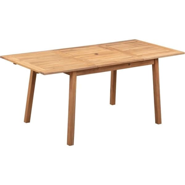 Trädgårdsmatsalsset för 4-6 personer - Eucalyptus FSC - Utdragbart bord 120/180 x 80 cm + 6 fällbara stolar