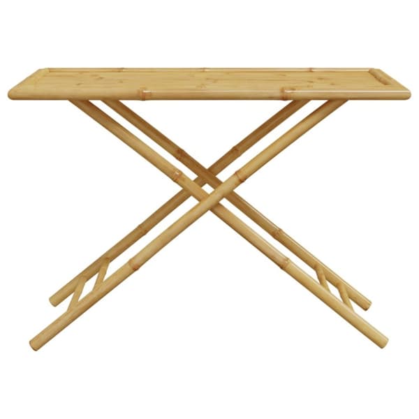 vidaXL Hopfällbart trädgårdsbord 110x55x75 cm bambu