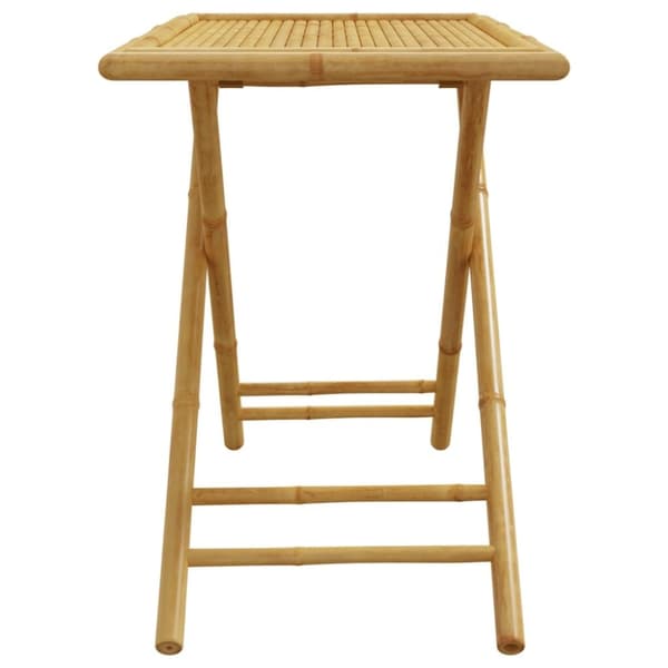 vidaXL Hopfällbart trädgårdsbord 110x55x75 cm bambu