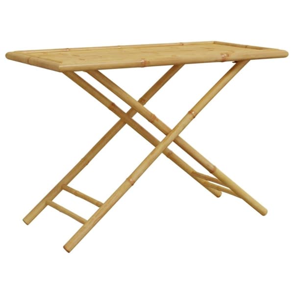vidaXL Hopfällbart trädgårdsbord 110x55x75 cm bambu