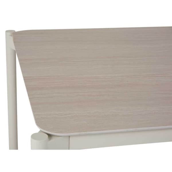 Bo hagebord 104x204cm grå,stein dekor.