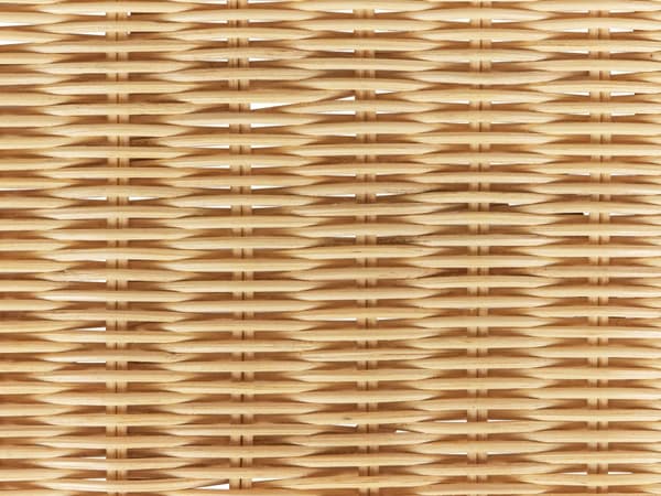 Havebord i naturlig rattan 96 x 60 cm medium vejrbestandig haveterrasse i boho-stil