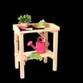 Miniatyrbild 4 av 4: Krukbord för barn - Furu - L 48 x D 32,2 x H 60,8 cm - Huvudfärg: Beige