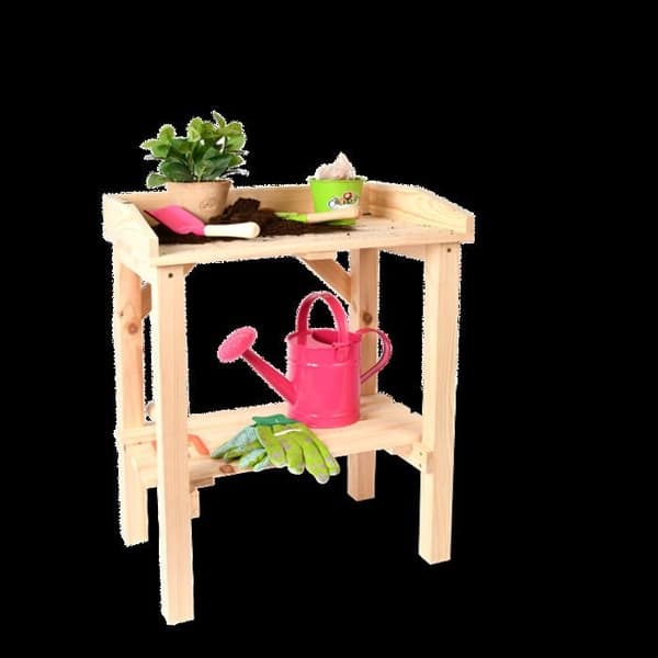 Krukbord för barn - Furu - L 48 x D 32,2 x H 60,8 cm - Huvudfärg: Beige