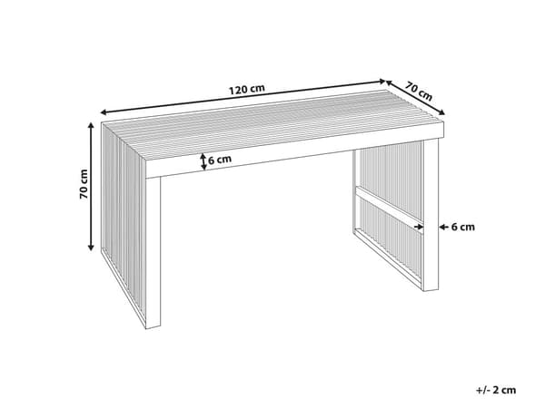 Trädgårdsmatbord Ljust Akacia Massivt Trä 120 x 70 cm 4-sits Rektangulärt Inomhus Utomhus Rustik