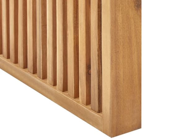 Trädgårdsmatbord Ljust Akacia Massivt Trä 120 x 70 cm 4-sits Rektangulärt Inomhus Utomhus Rustik