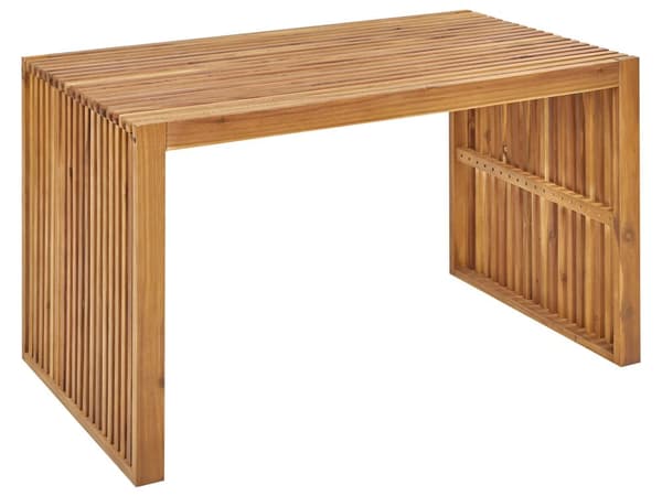 Trädgårdsmatbord Ljust Akacia Massivt Trä 120 x 70 cm 4-sits Rektangulärt Inomhus Utomhus Rustik